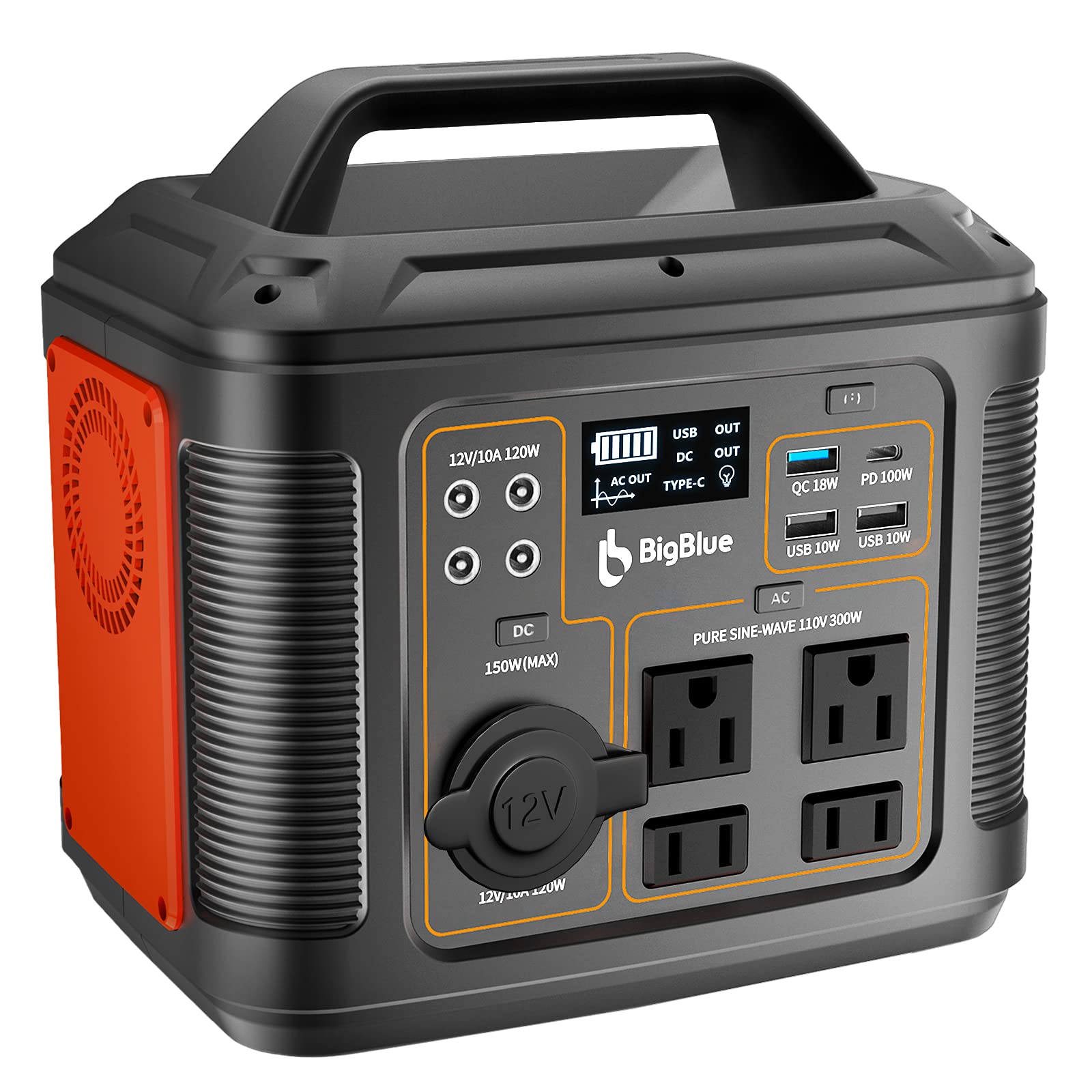 ポータブル電源 80000mAh 296Wh Amazon.com : 296Wh Portable Power Station, BigBlue [PD 100W